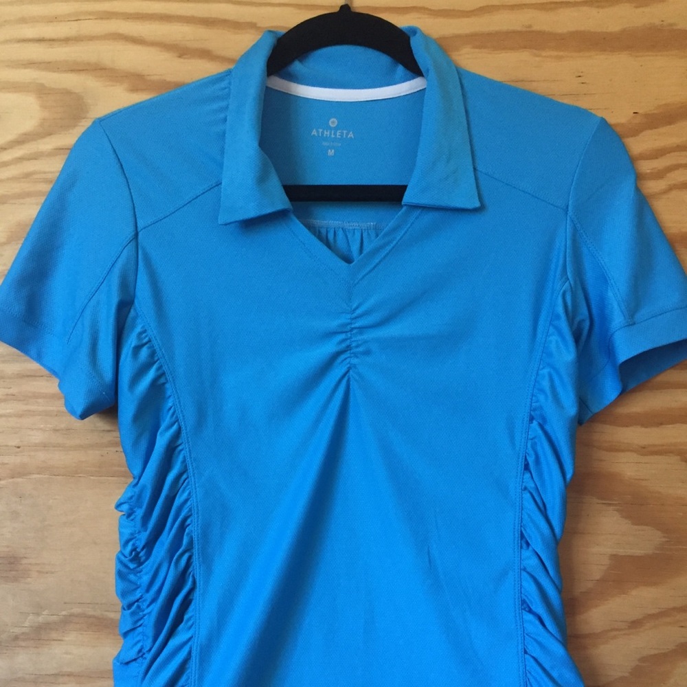 Athleta Collared Golf Shirt Size Medium